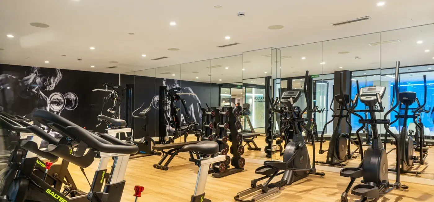 GYM view of L'Azure Hotel Girona, Spain